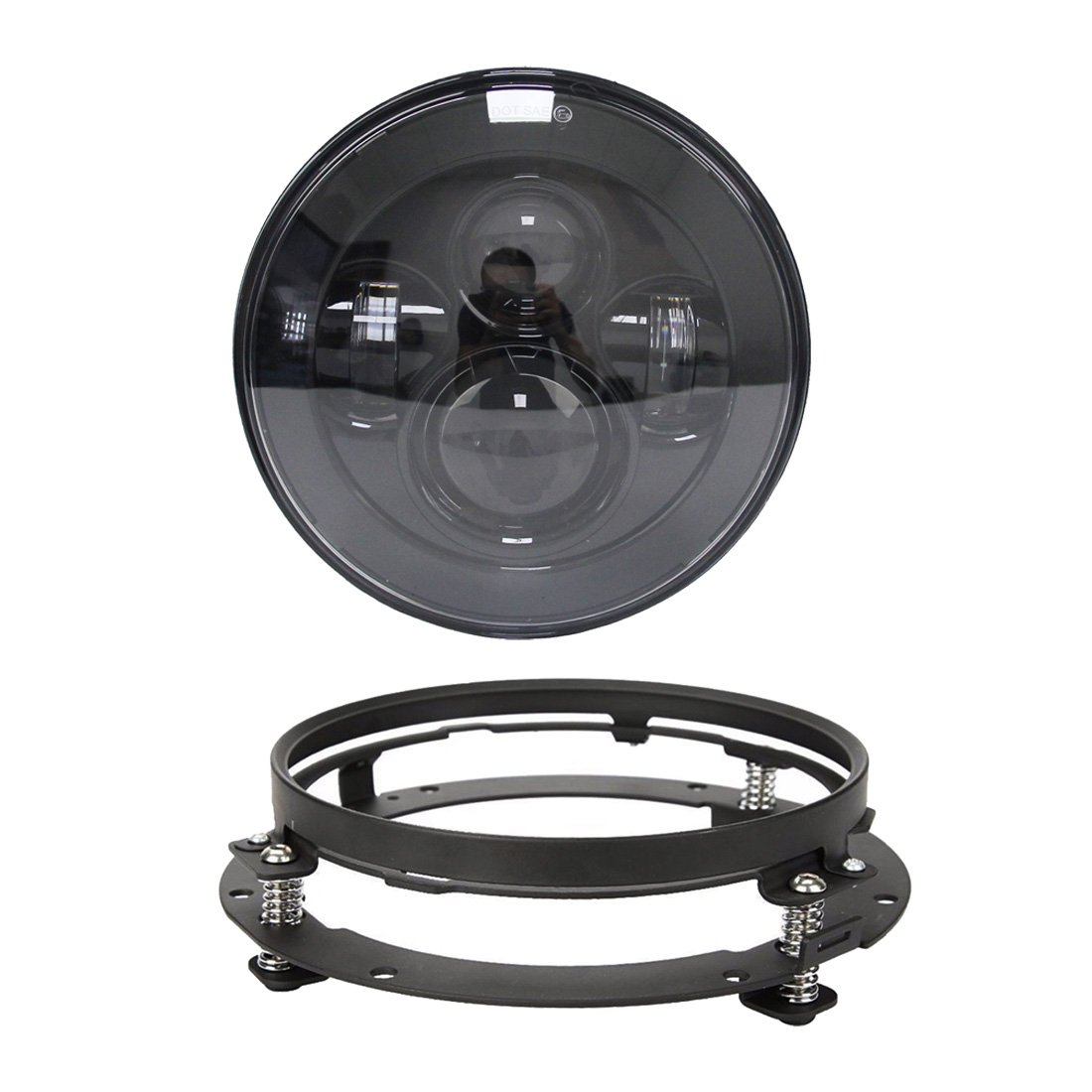 7" Inch led Round LED Headlight Daymaker High Low Beam with 7" bracket ring support for Harley Motorcycle