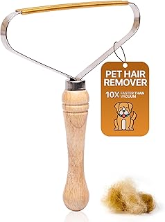 1-Pack Pet Hair Removal Tool - Carpet Rake and Squeegee for Pet Hair Remover Tool - Lint Remover and Hair Scraper for Couc...