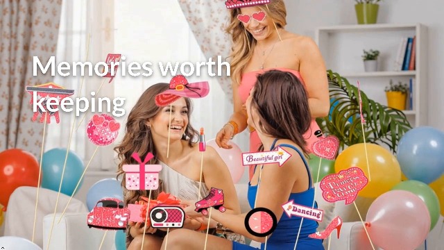 30-delige Barbie Photo Booth Props – Hot Pink, Glitter, Met Stokjes, Voor Prinsessen- En Verjaardagsfeestjes Voor Meisjes