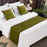 Vista 7 de AMBERIS Camino de Cama Gris, Chenilla Suave Sin Decoloración Camino de Cama Moderno