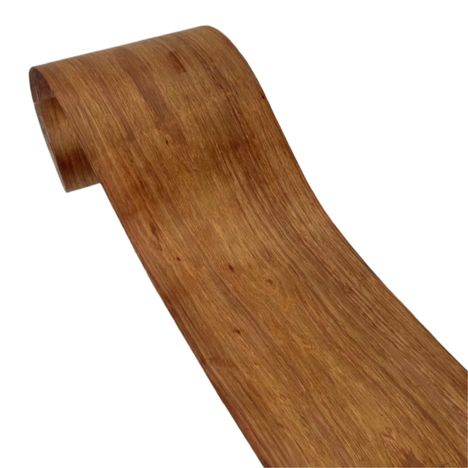Rollo De Chapa De Madera Láminas De Chapa Palisandro Amarillo 24 X 250 Cm For Bricolaje, Guitarras, Altavoces Estéreo, Armarios Y Artesanías En Madera. Rollo Roja