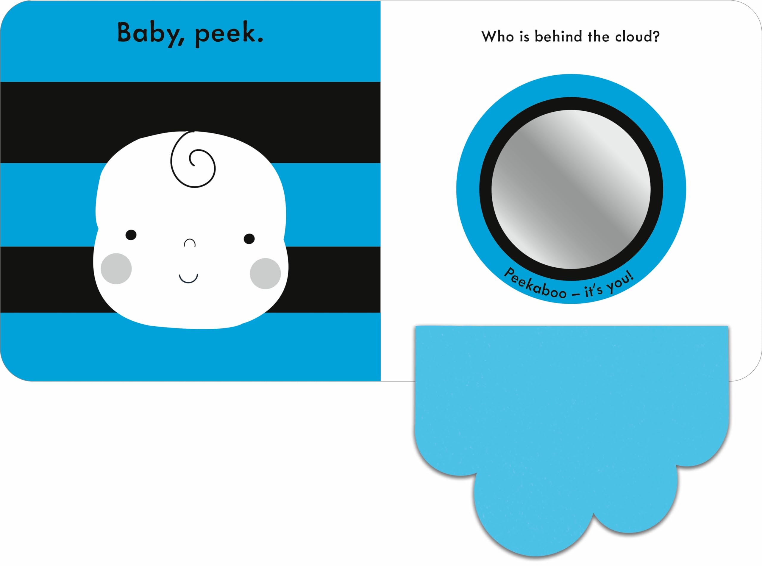 Baby Touch: Peekaboo!: My first black-and-white felt flaps book