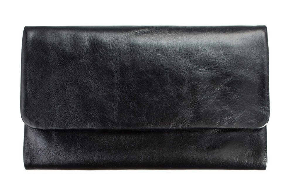 Status Anxiety Womens Audrey Full Grain Italian Calf leather Wallet (Black)