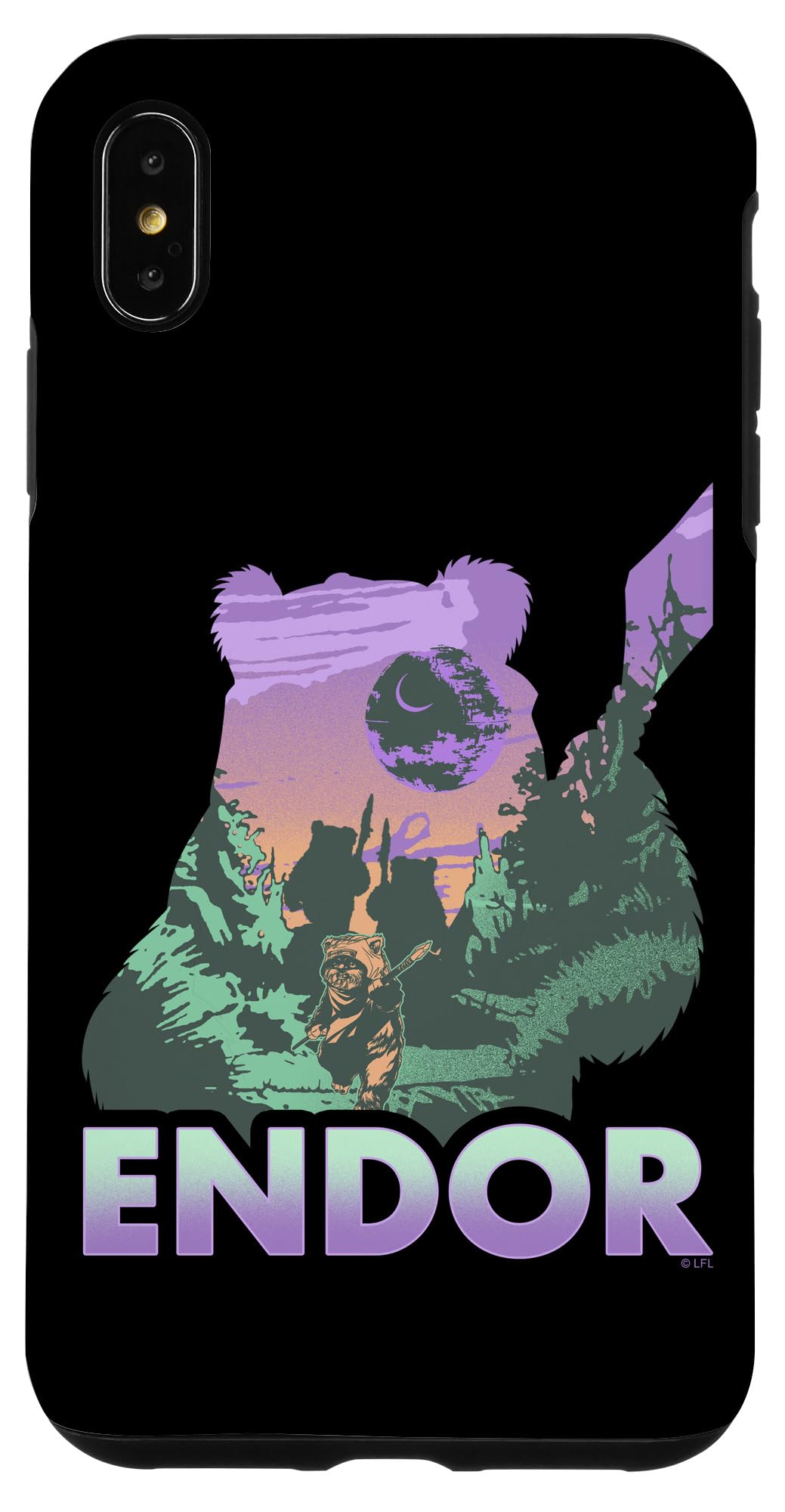 Coque Endor Ewok Star Wars iPhone XS Max Antichoc