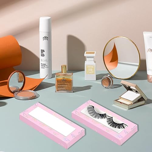 Miniatura 6 de Caja de 60 pestañas postizas, envases vacíos de almacenamiento de pestañas, 30 cajas de papel suave para pestañas con 30 bandejas de impresiones de