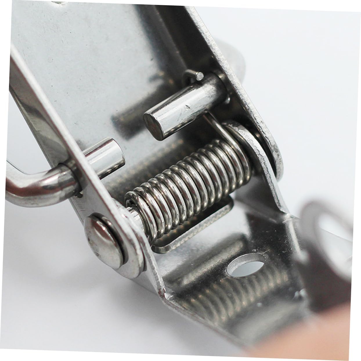 TEHAUX 2pcs Adjustable Stainless Steel Toggle Latch Clamps Heavy Duty Clamps Self-locking Buckles for Mechanics