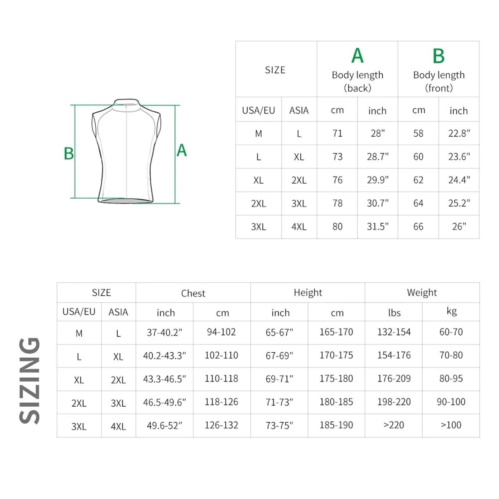 Chaleco Ciclismo Chaleco de ciclismo reflectante, chaqueta sin mangas, transpirable, resistente al viento, for correr, for hombres y mujeres
