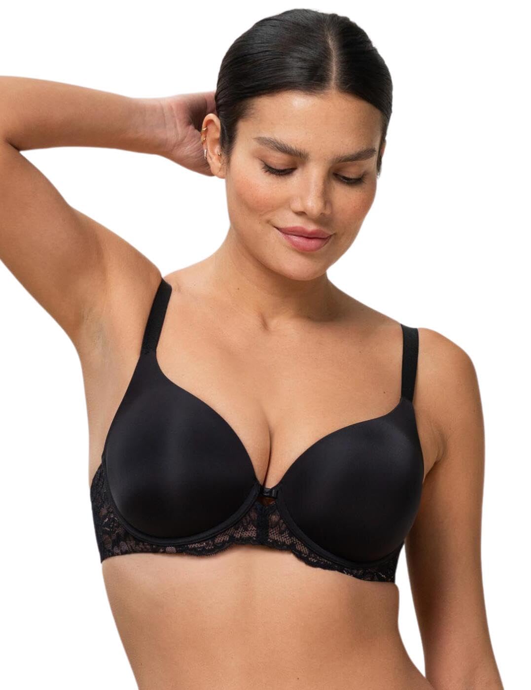 Triumph Damen BH Amourette Charm WHP01, mit Bügel, Gepolstert, Verstellbare Träger, 85B, Schwarz