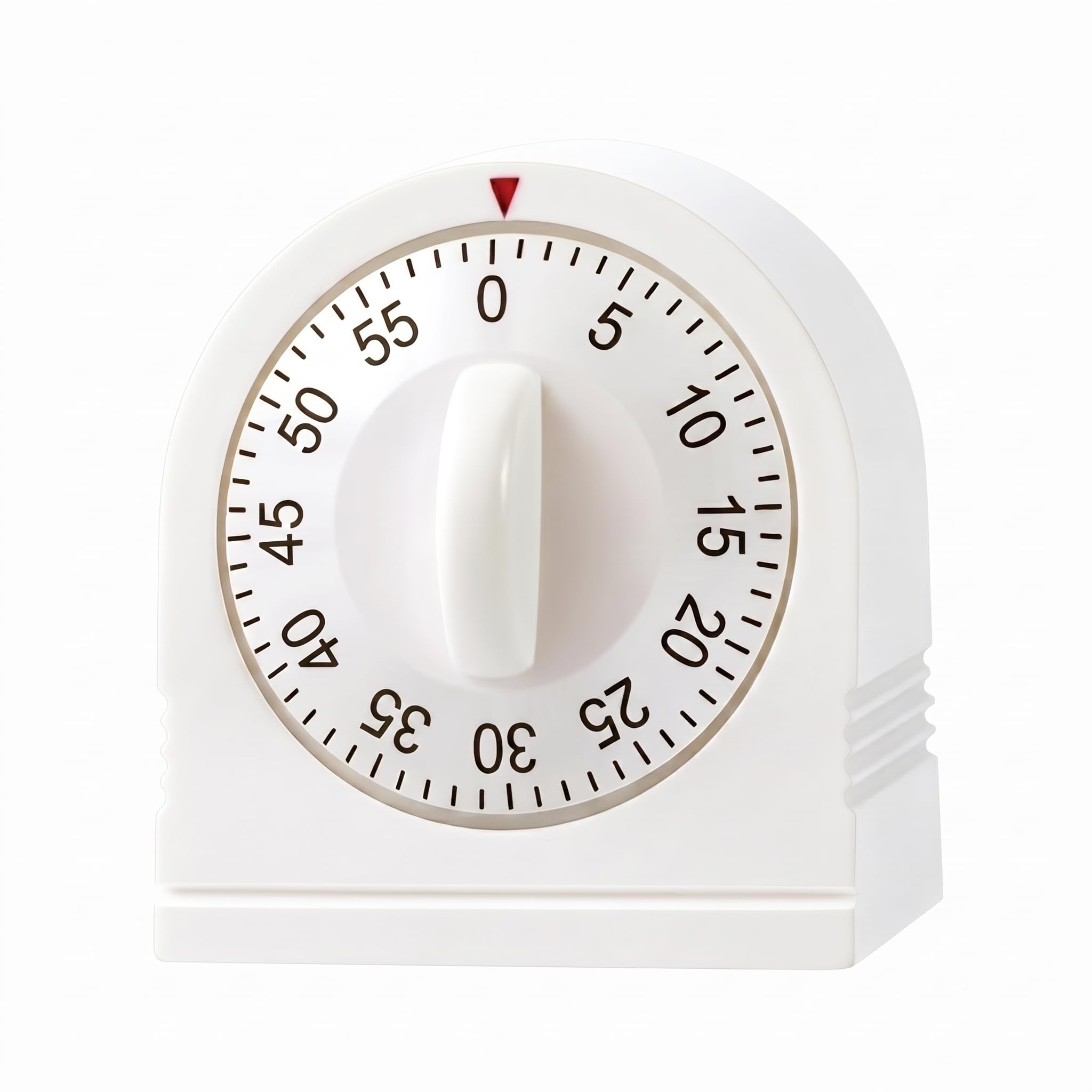 Kitchen Timers for Cooking, 60 Minute Wind Up - Chef Cooking Timer with Loud Alarm,100% Mechanical Desk Timer -No Batteries Required - Manual Countdown timers for Home, Study and Cooking (White)