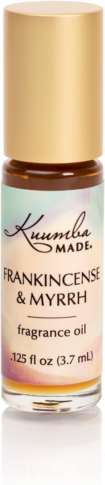 Kuumba Made Frankincense & Myrrh Fragrance Oil Roll-On 0.125 fl oz (3.7ml) | Rollerball Perfume | Alcohol Free