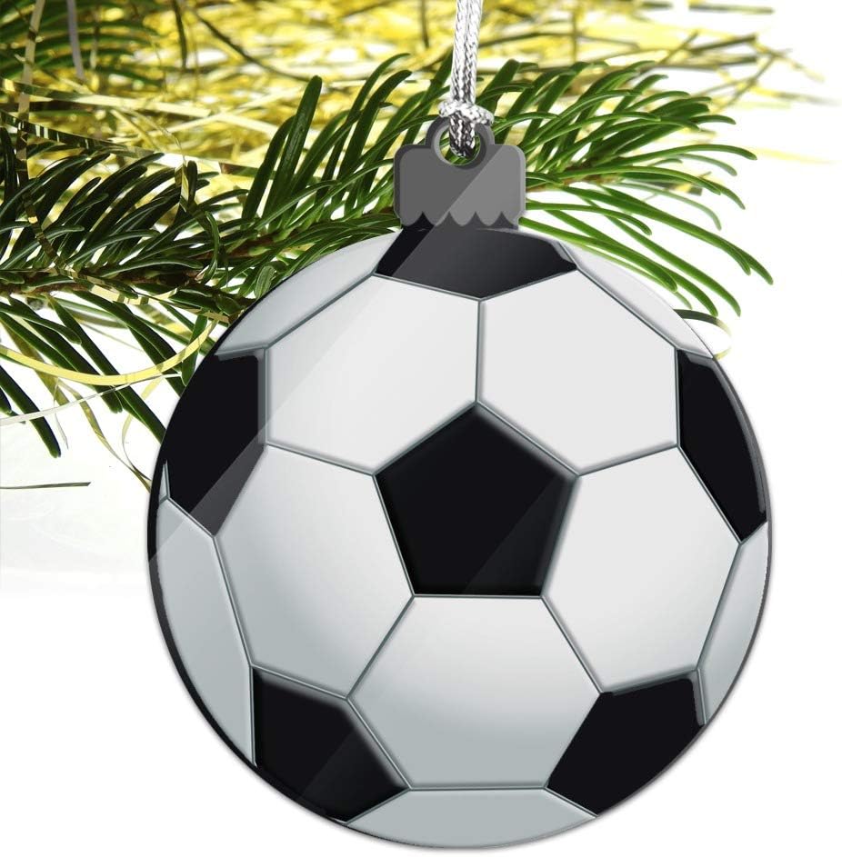 GRAPHICS & MORE Soccer Ball Football Acrylic Christmas Tree Holiday Ornament - Image 5