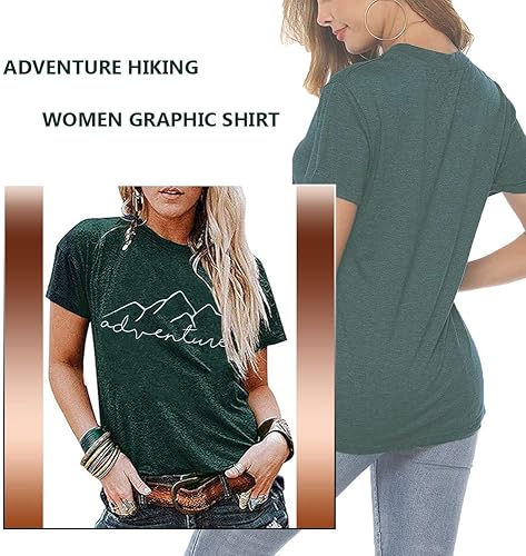 Miniatura 3 de Camiseta sin mangas divertida para mujer, diseño gráfico de aventura de montaña, senderismo, campamento, atlética, divertida