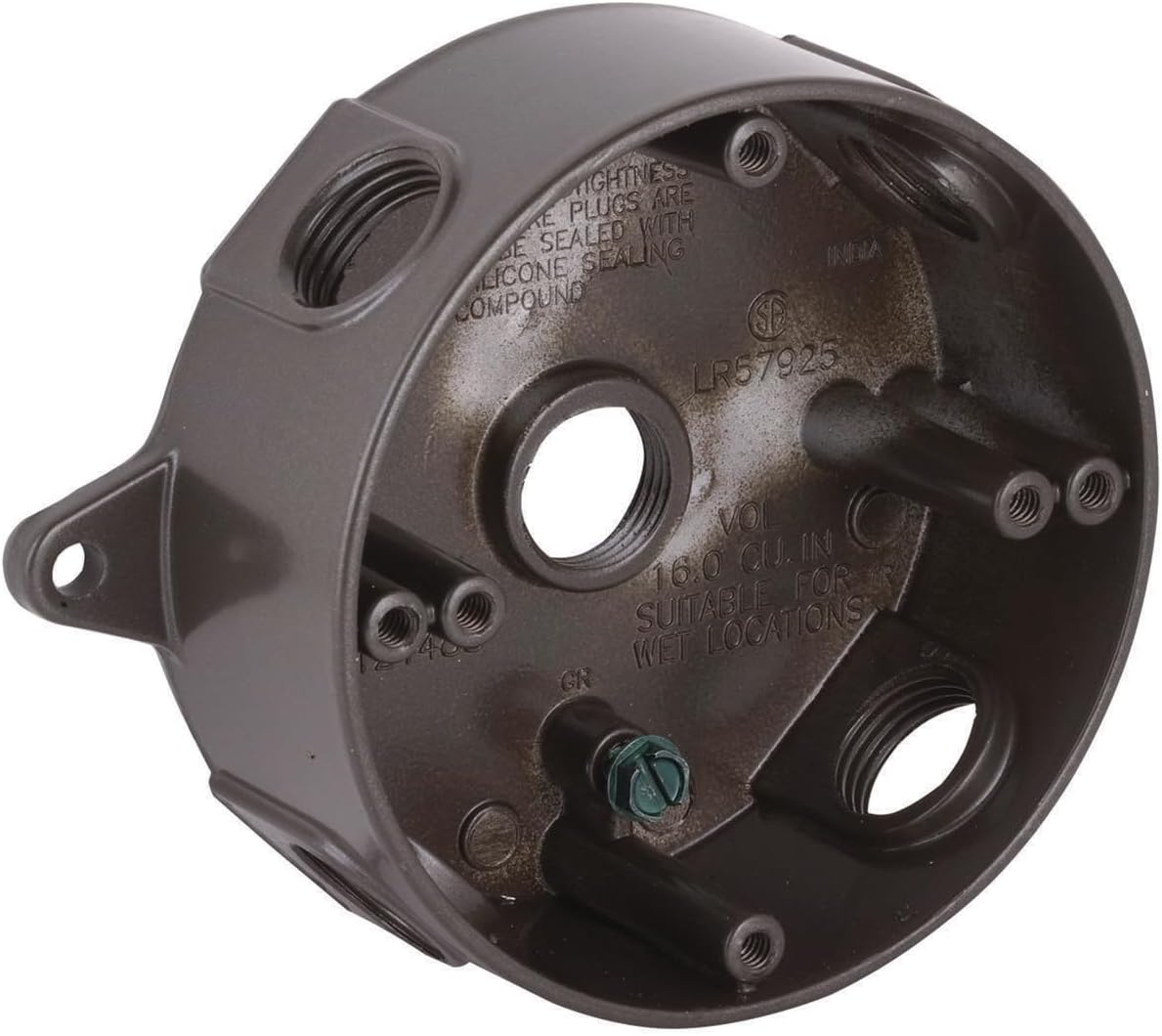 RACO INCORPORATED #5361-2 BRZ WP RND Outlet Box