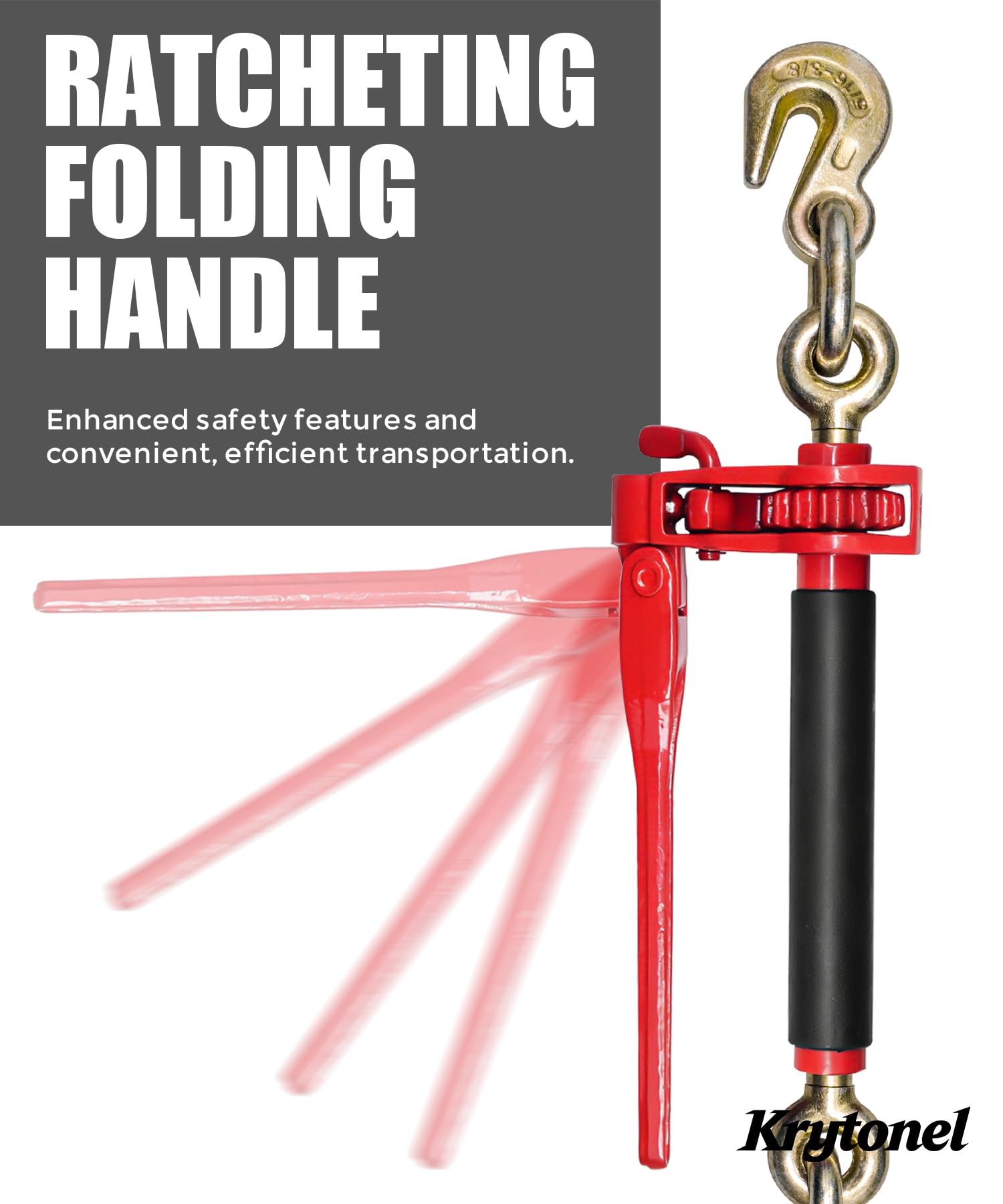 Heavy Duty Ratchet Chain Binder - 4 Pack -4