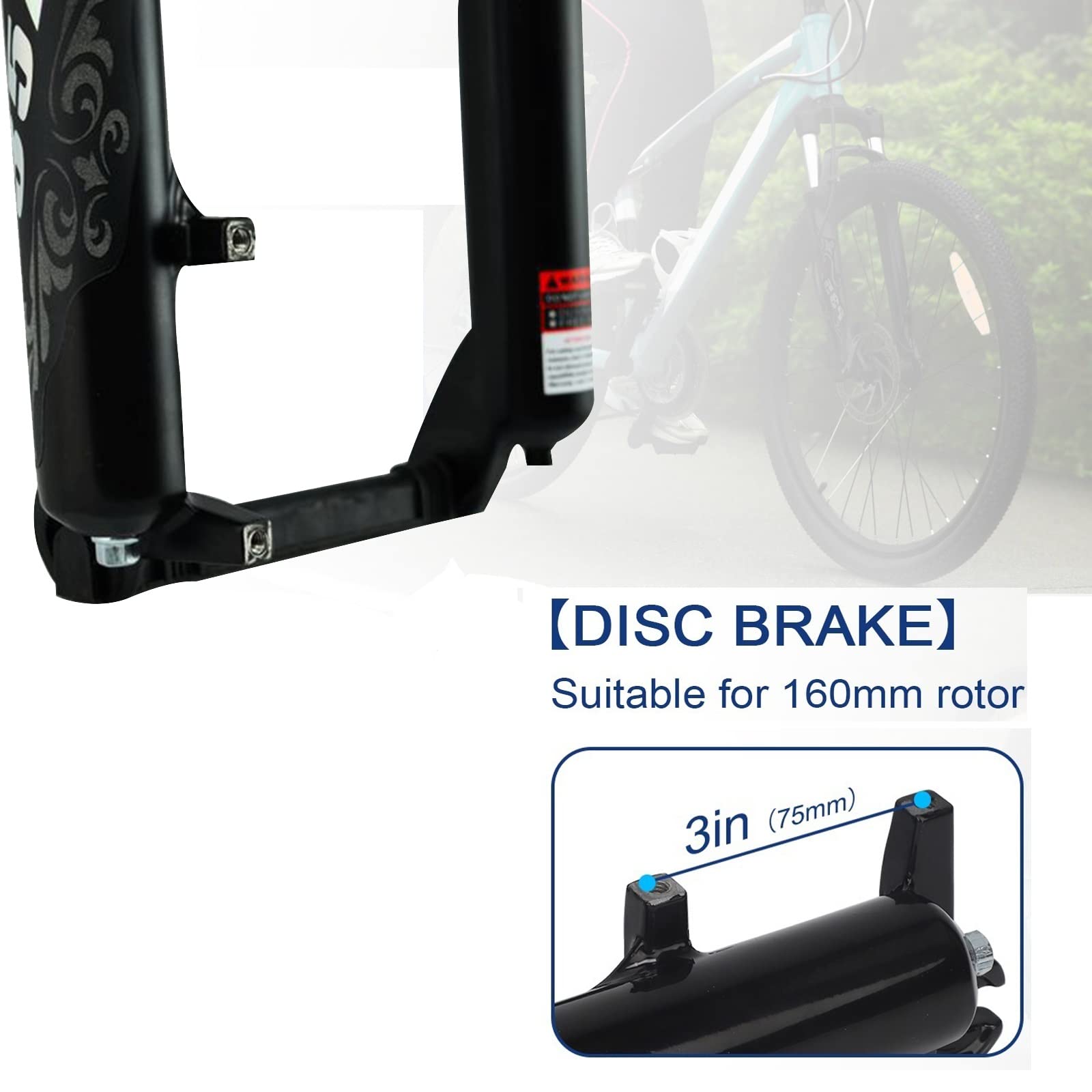 Amazon | BMX ファットバイクフォーク 20 インチ 4.0 タイヤ 電動