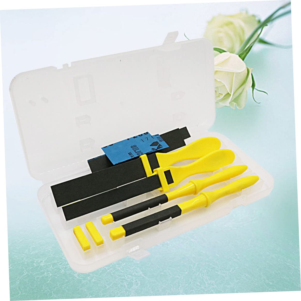 LIFKOME 4pieces Abrasive Polishing Kit Hand Polishing Tool for DIY Jewelry Making Sanding Rods with Grit Sandpaper Versatile Metal Grinding Accessories