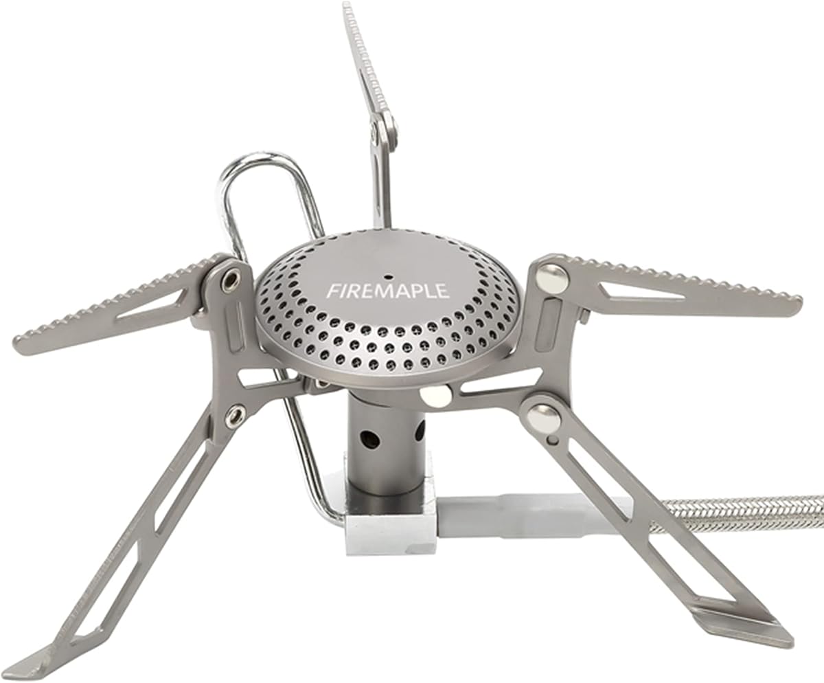 Fire-Maple Blade 2 Portable Camping and Backpacking Stove with Preheat Tube | Pre-heat Tube and Remote Cable are Designed for Winter Use, Stable Support Cookware Up to 10", 9500BTU High Output, 135g