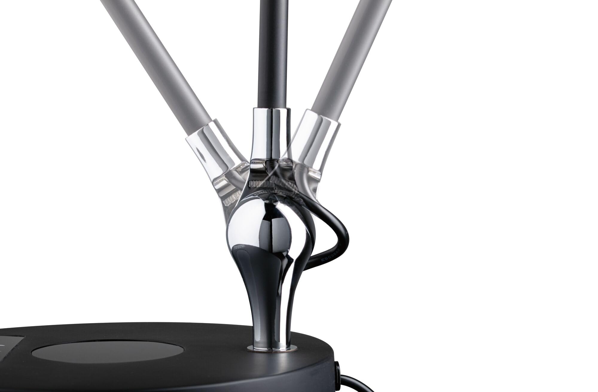 Paulmann 78910 Lampada da scrivania LED Numis TunableWhite Qi funzione di carica incl. 1 lampada per ufficio da 11 Watt dimmerabile nero luce di lavoro, bianco caldo a bianco naturale 2.700-6.500 K