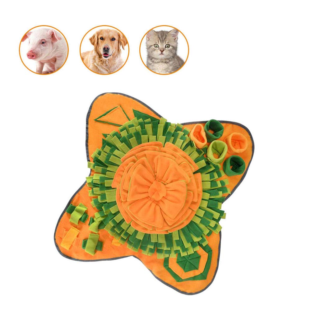 Trainingspads Für Hunde Pet Toys Hundebetten Matsround Pet Sniffing Pad Waschbare Trainingsdecke Fütterungsmatte Piecing Dog Toys 1St