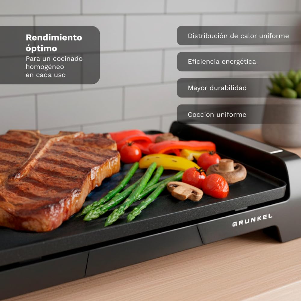 GRUNKEL bk-p36 Contact Grill Tabletop Electric 2000 W Black Grill – barbecues i grill (2000 W, Contact Grill, Electric, Tabletop, czarny, 356 mm)