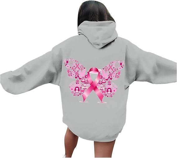 Octobre Ruban Rose Sensibilisation Au Cancer Du Sein Femme Sweat à Capuche - Sweats à Capuche Pour Femme Contre Le Cancer Du Sein Sweat Femme Zippé Zippé Sweatshirt Sweet A Capuche Geschenke