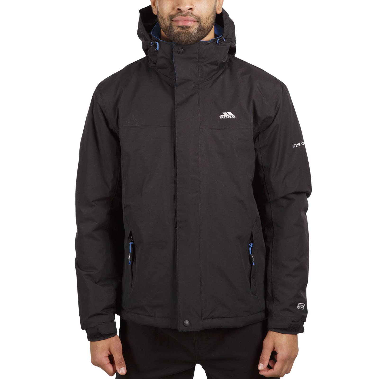 Trespass Men's Tp75 Donelly Jacket, Black, XL UK