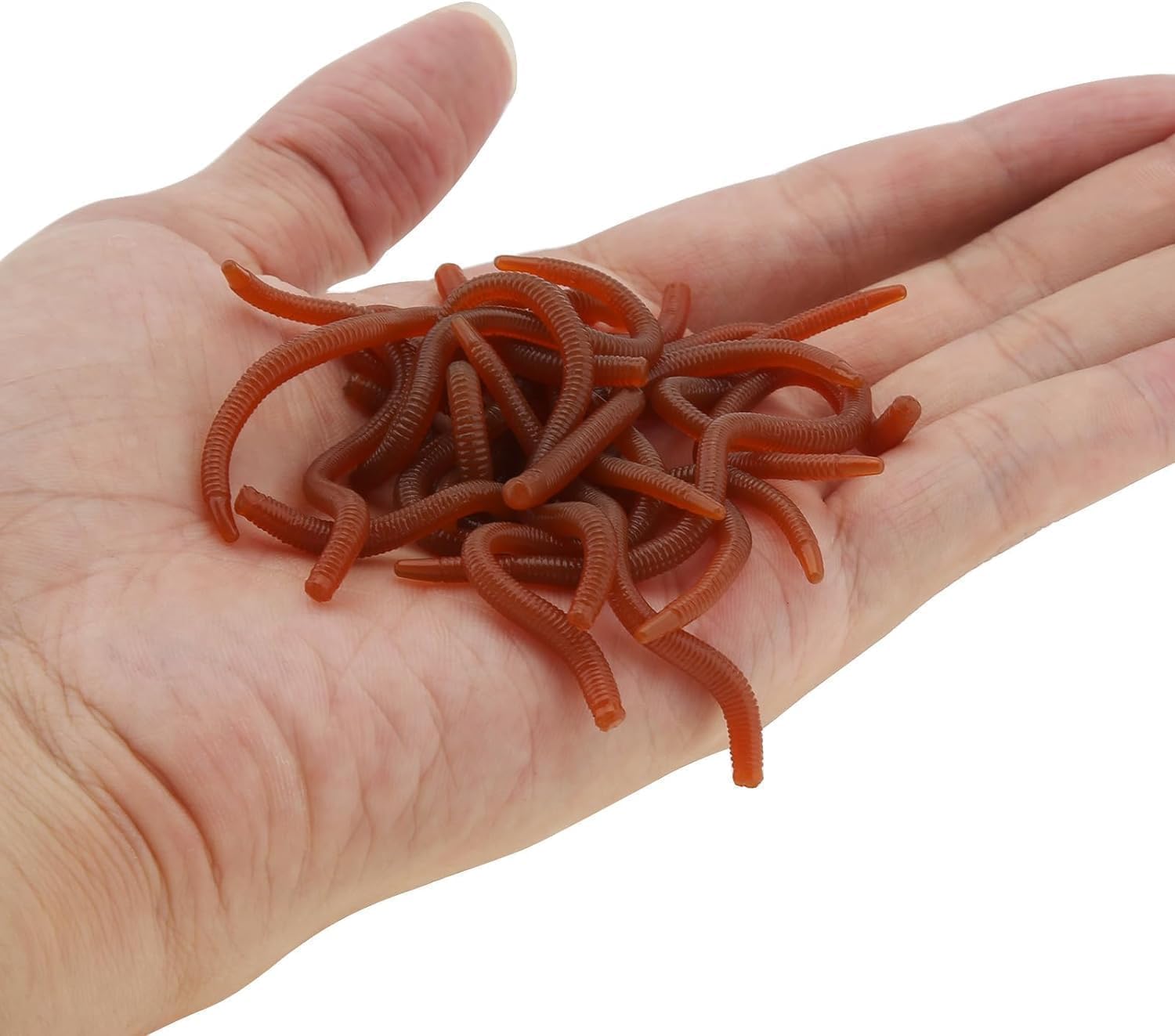 Bass Worms, Worms Miękkie Stickbaity 10 Cm Realistyczna Przynęta o Rybim Zapachu Przynęta na Dżdżownice Z Pudełkiem Robaki Drop Shot dla Wędkarzy na Wszystkich Poziomach