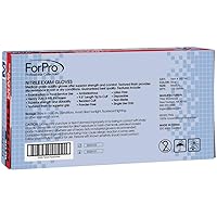 Vista 3 de ForPro - Guantes desechables de nitrilo para examen, grado médico, protección adicional de 4 mil, sin polvo, sin látex, no estériles, seguros