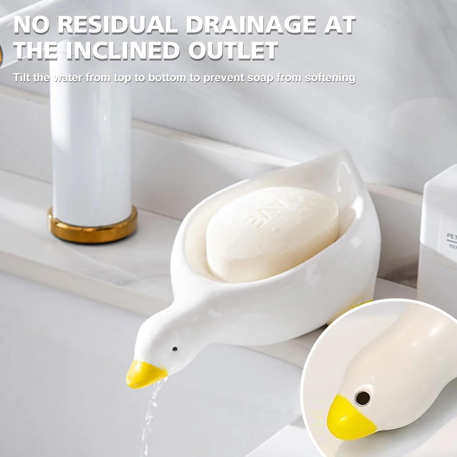 Cartoon Soap Dish Drainable Holder Container for Tray Bathroom Accessories image 5