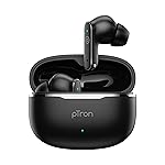 pTron Bassbuds Eon in-Ear TWS Earbuds w/ 13mm Drivers, 45Hrs Playtime, Dual HD Mic & TruTalk AI-ENC Calls, Custom EQ,Mobile App, Bluetooth v6.0 Headphones,Voice Assist., Type C Charging & IPX5 (Black)