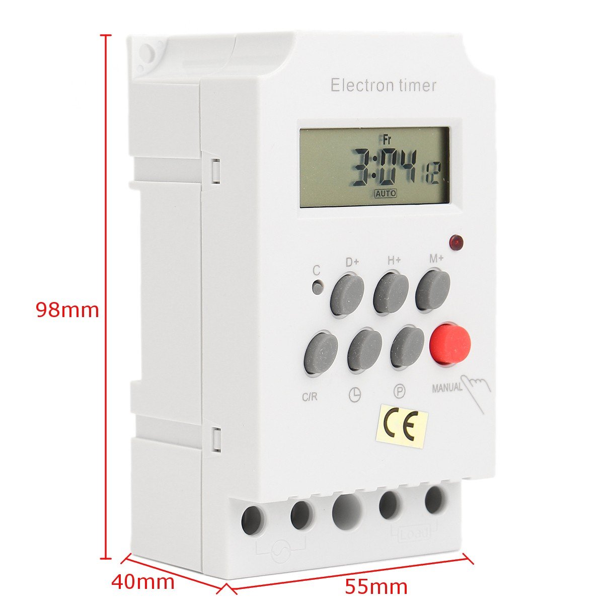 Minuterie Électronique Programmable De Ca 220V 25A De Rail De Minuterie De Digital De Digital