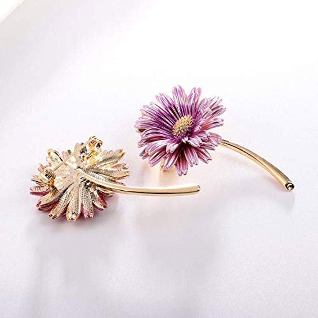 Kleine frische Sonnenblumen-Brosche aus Kristall, Anstecker-Brosche, Kristall-Strass-Brosche, Schmuck