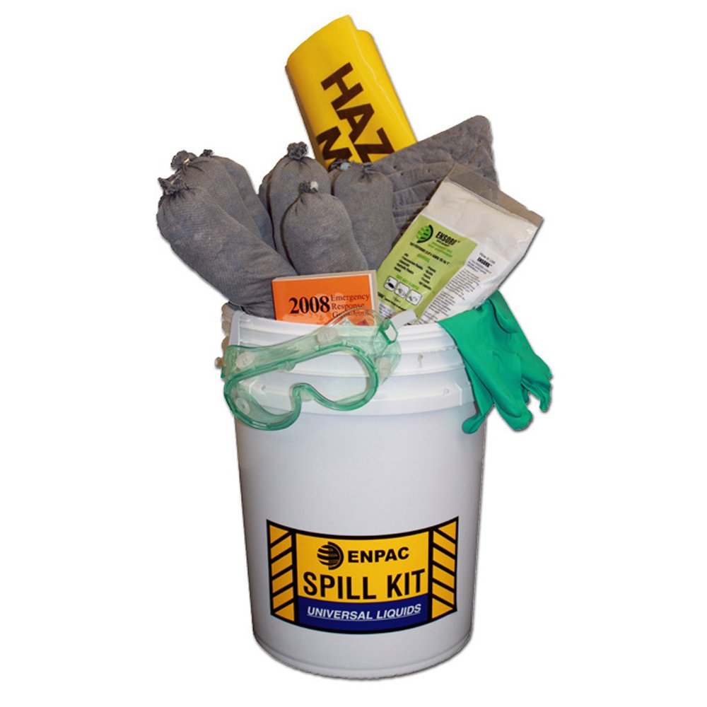 Economy Safety Pail Spill Kit - Universal, Up to 5 Gallon Capacity