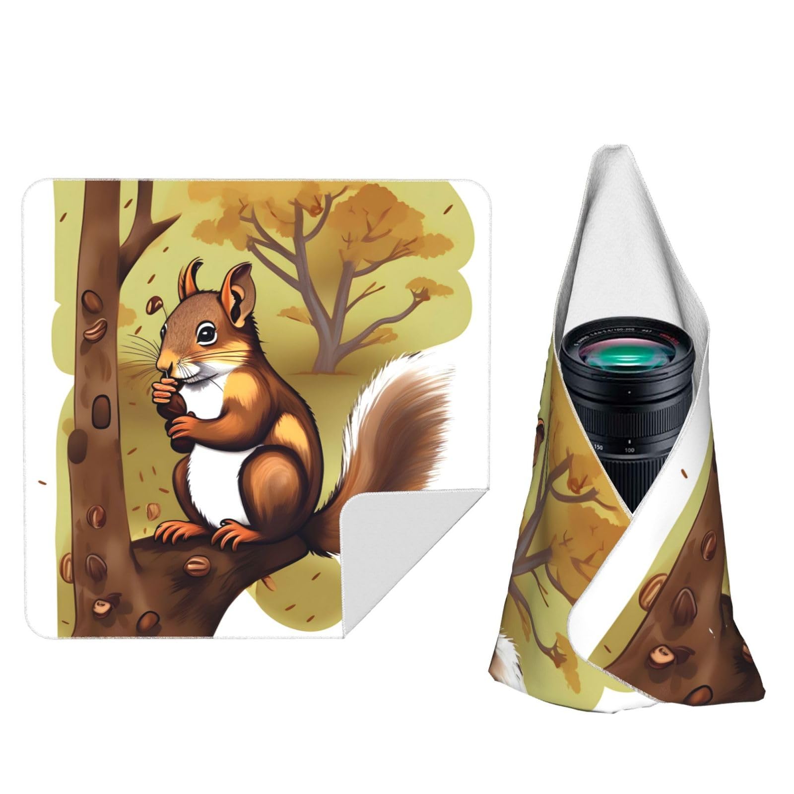 ZhaoYuGoods Nut-eating Squirrel Camera Wrap Cloth
