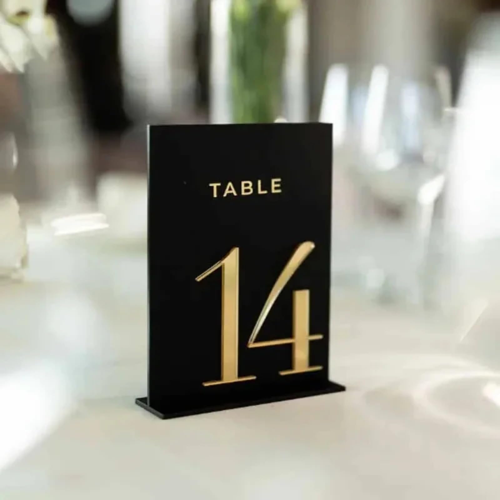 Numéros de table de mariage en acrylique décoration de réception - 8