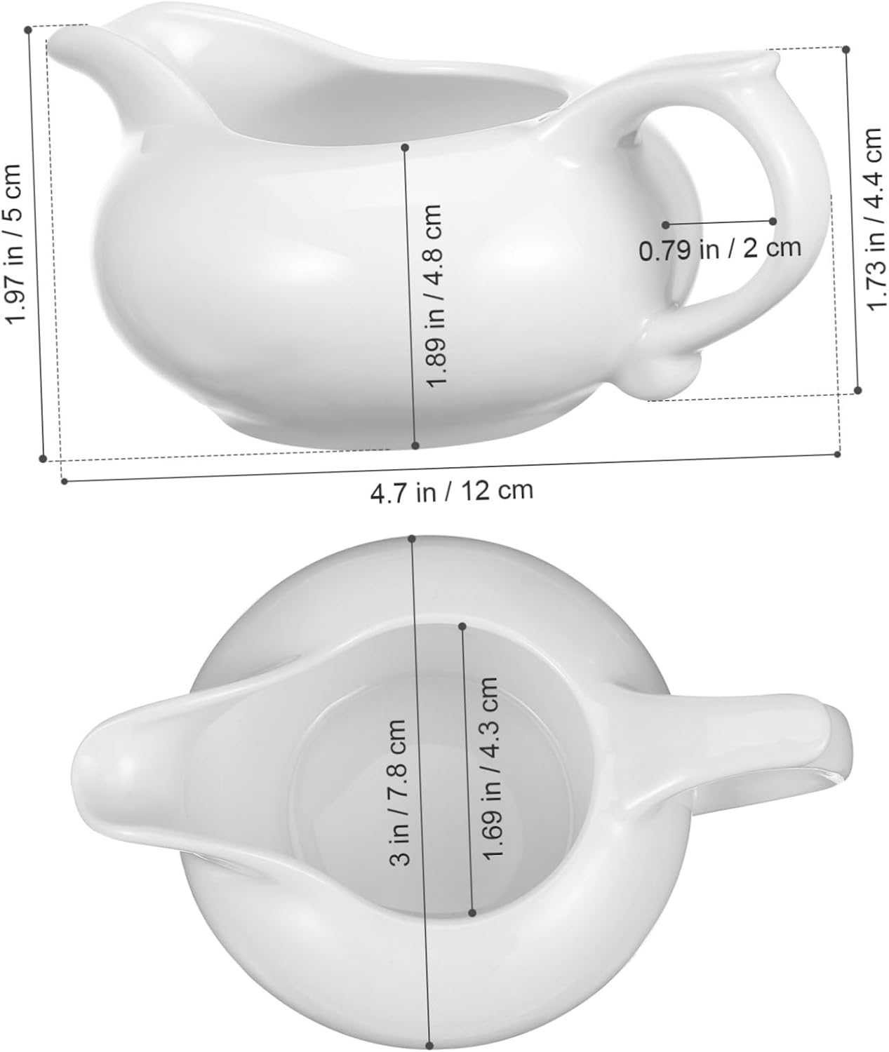 SMASOLO 3pc Coffee Milk Creamer Pitchers with Flat Spout for Frothing and Serving Multi Purpose Cups for Coffee Yogurt Juice Milk for Home Cafes and Restaurants Easy to Clean