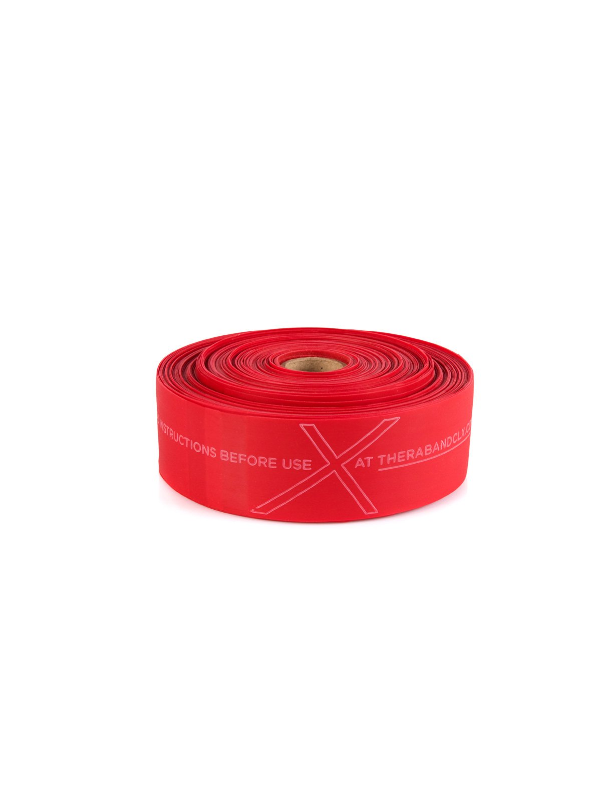 TheraBand CLX Latex-Free Resistance Band, 110 Loops for Pilates, Home Gym, Professional Physical Therapy & Fitness Equipment, 22 Metre, Red, Medium