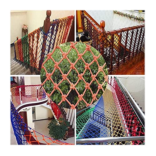 オレンジ保護ネットロープネット、ロフト落下防止セーフティネット、子供用ペットベッドバルコニー落下防止ロープネット、屋内背景壁装飾ネット、オプションサイズのロープネット (Size : 1*1M)