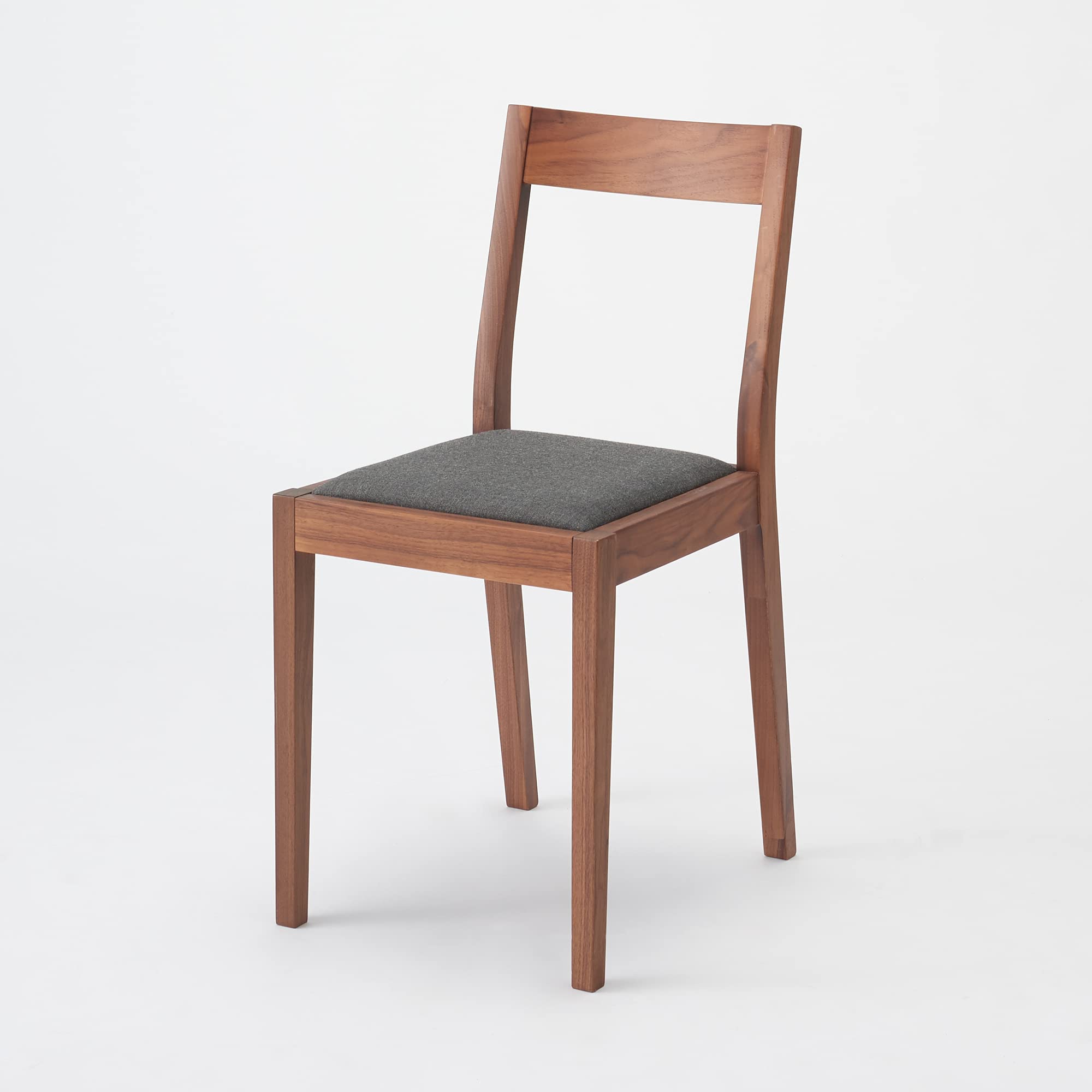 Amazon｜無印良品 ウォールナット材チェア布座 幅38×奥行48.5×高