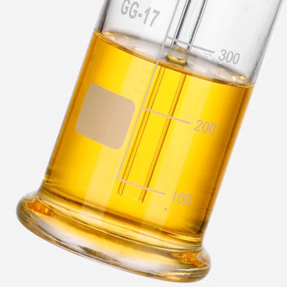 Labor Gas Waschflasche Glas Vakuumfalle mit einem geraden Rohr und einem gebogenen Rohr für Chemie Labor Glaswaren Kit (25ml)