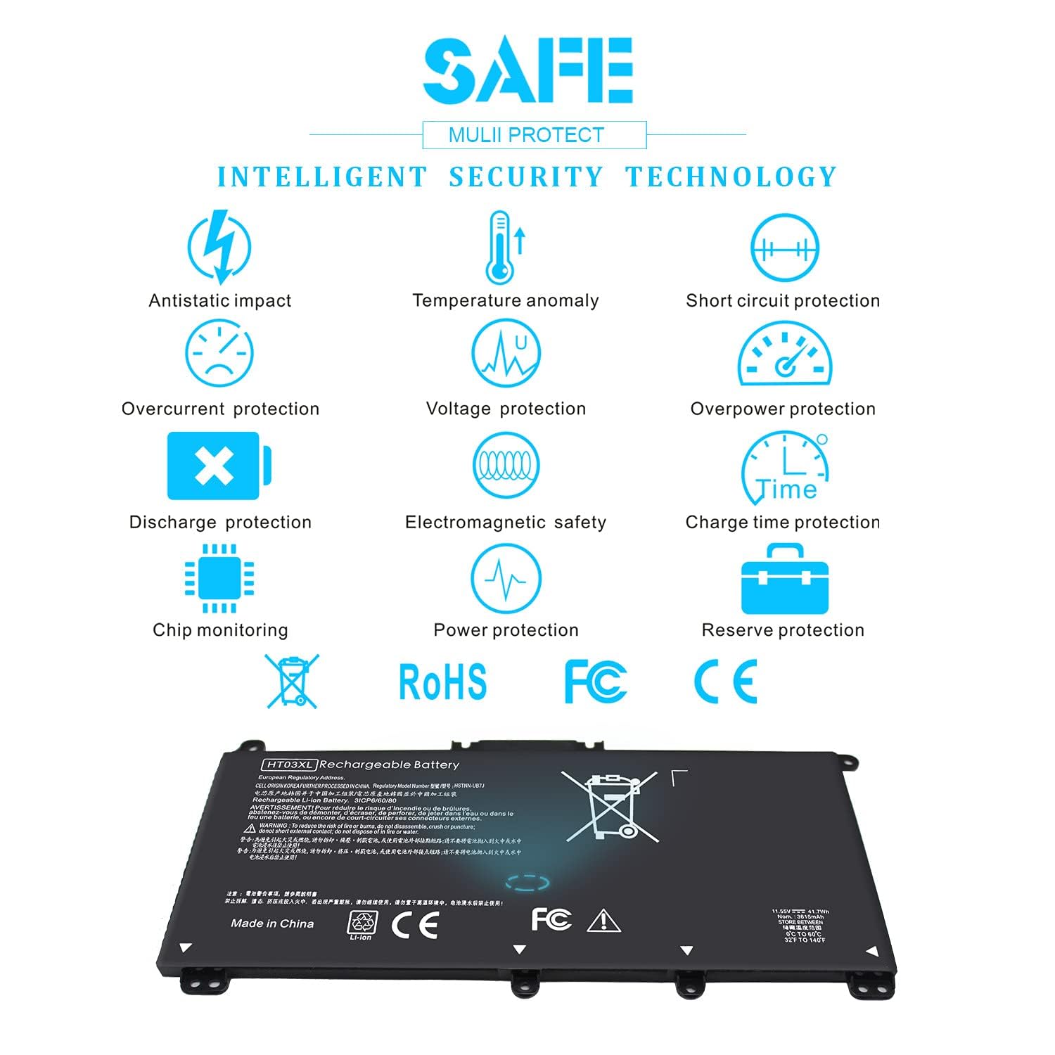 Amazon.com: HT03XL L11119-855 Battery for HP Pavilion 15-CS 15-DA