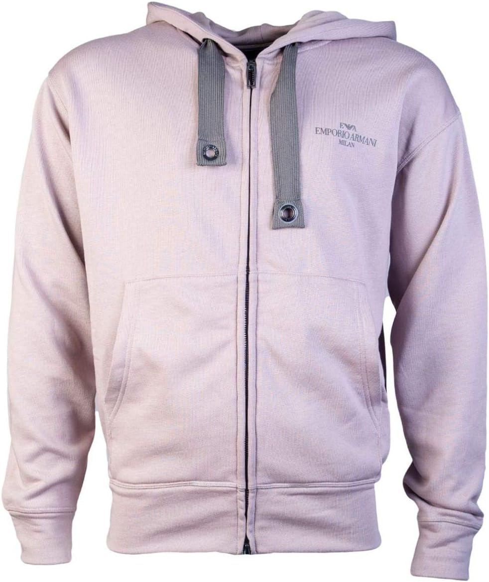 Emporio Armani Mens Zip Up/Button Cardigan Hoody Sweatshirt 3G1BN4 1JHUZ