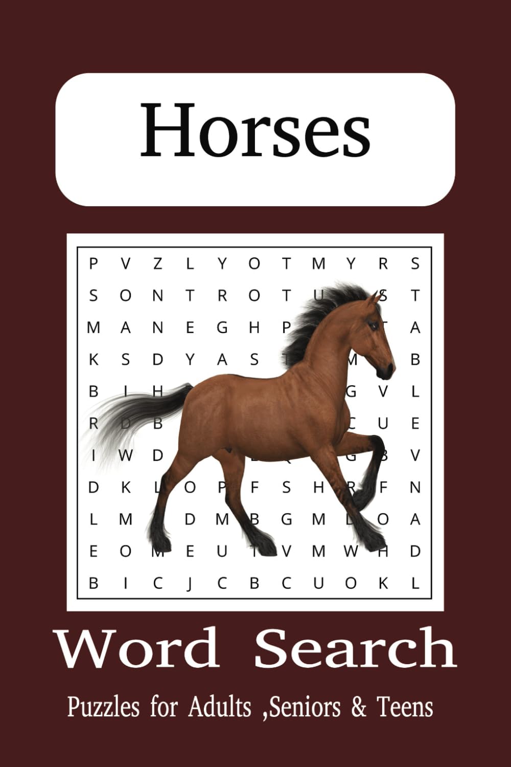 Horse Word Search Puzzle Book: Word Searches with easy to Read about ...