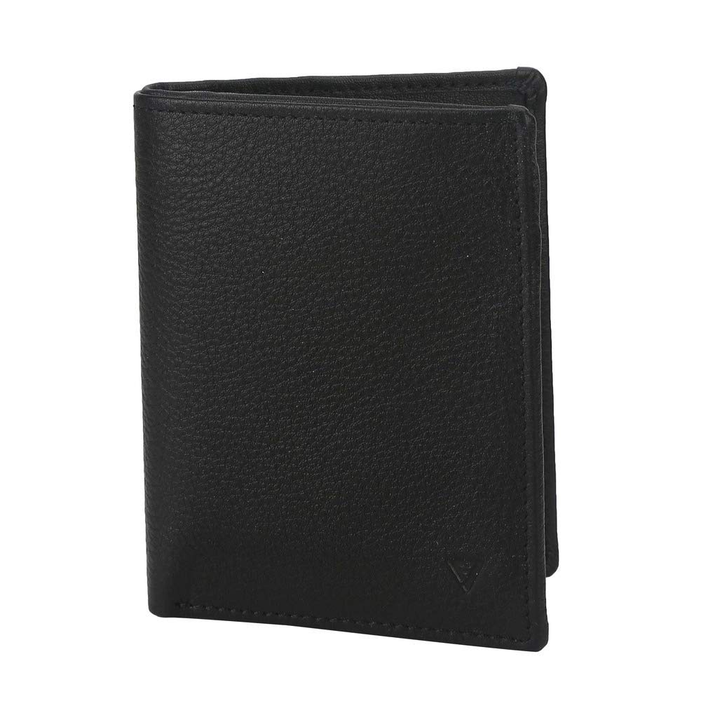 Vettorio Fratini by Shoppers Stop Mens Leather 1 Fold Wallet (Black_Free Size)