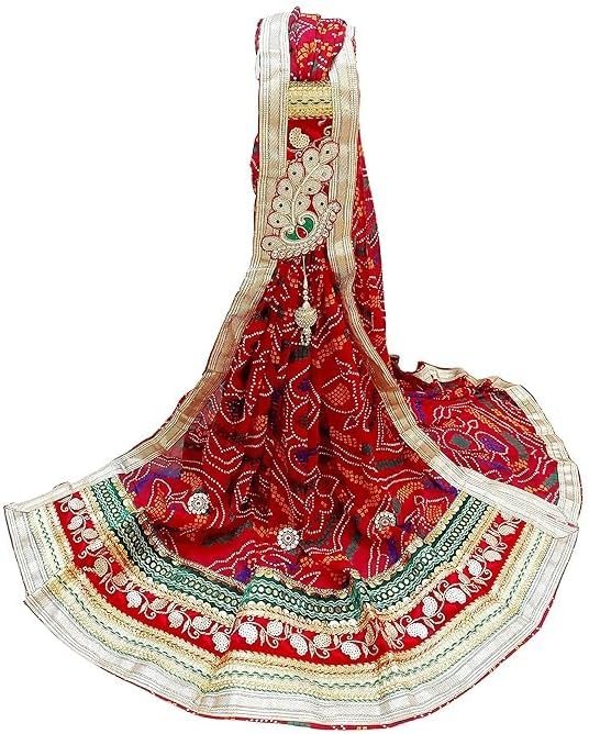 Piliya Pomcha Wedding Lehenga – Handcrafted Gota Work & Bandhej Dupatta for Royal Look