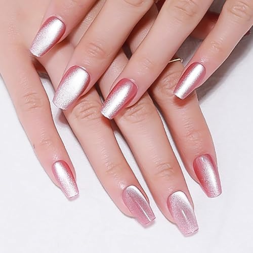 Vista 186 de evpct-Kit de 2 piezas de polvo metálico dorado y plateado con efecto espejo cromado para uñas; pigmento de uñas holográfico iridiscente camaleónico