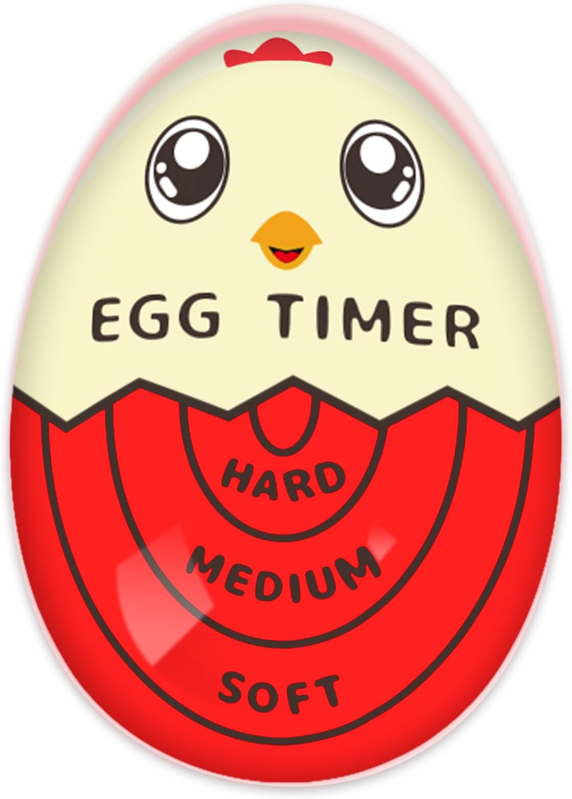 Lasubst Egg Timer for Boiling Eggs - Red