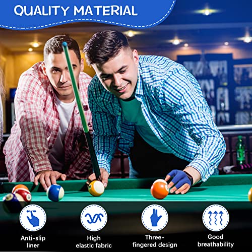 Junkin 15 Pcs 3 Fingers Pool Gloves Billiard Glove Elastic Shooters Snooker Cue Sport Gloves Show Pool Gloves For Women And Men #TOP5