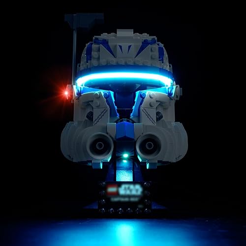 cooldac Kit de luces LED para casco Lego Captain Rex 75349, kit de iluminación compatible con Lego 75349 (solo luces, sin modelos Lego)