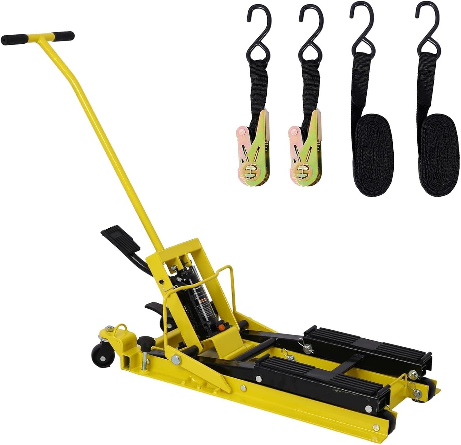 Hydraulic Motorcycle Lift Jk - 1500 LBS ity, ATV Scissor Lift, Portable Design